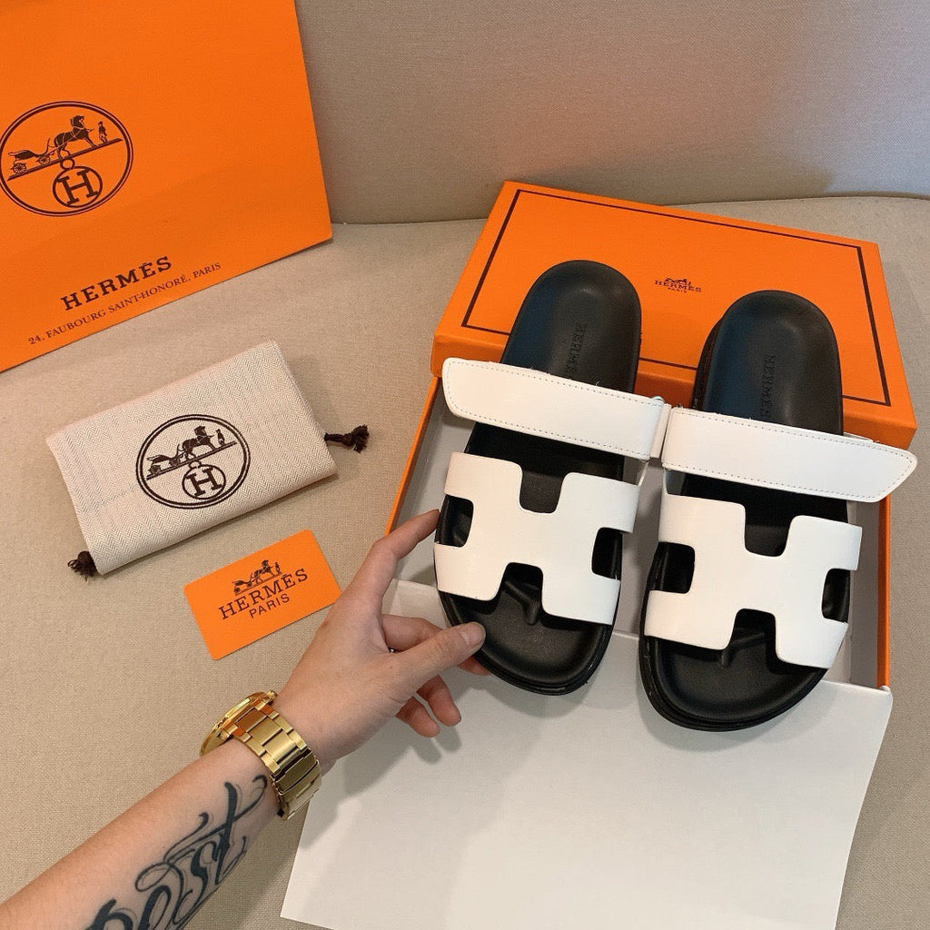 Hermes - Sandales Chypre Blanc