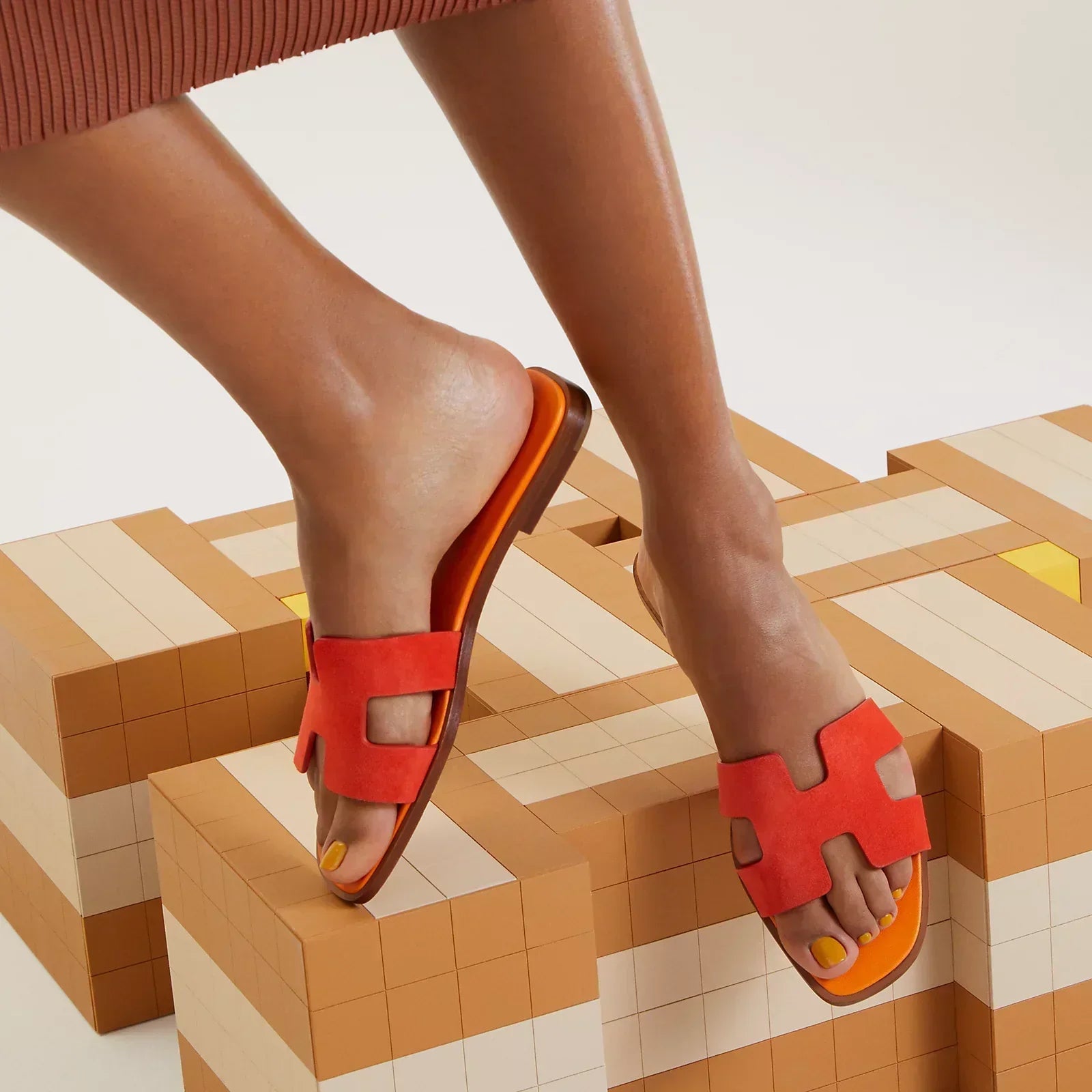 Sandales Oran - Écarlate